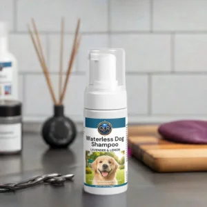 Waterless dog shampoo